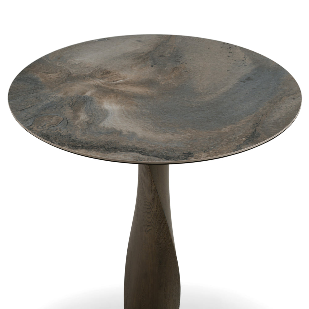 Calvary - Mid-Century Modern Ceramic + Grey Ash Bar Table - View 3