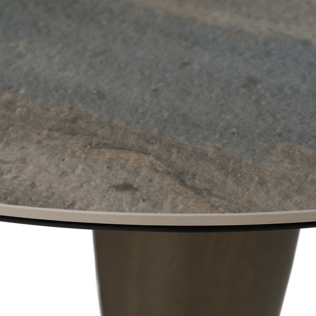 Calvary - Mid-Century Modern Ceramic + Grey Ash Bar Table