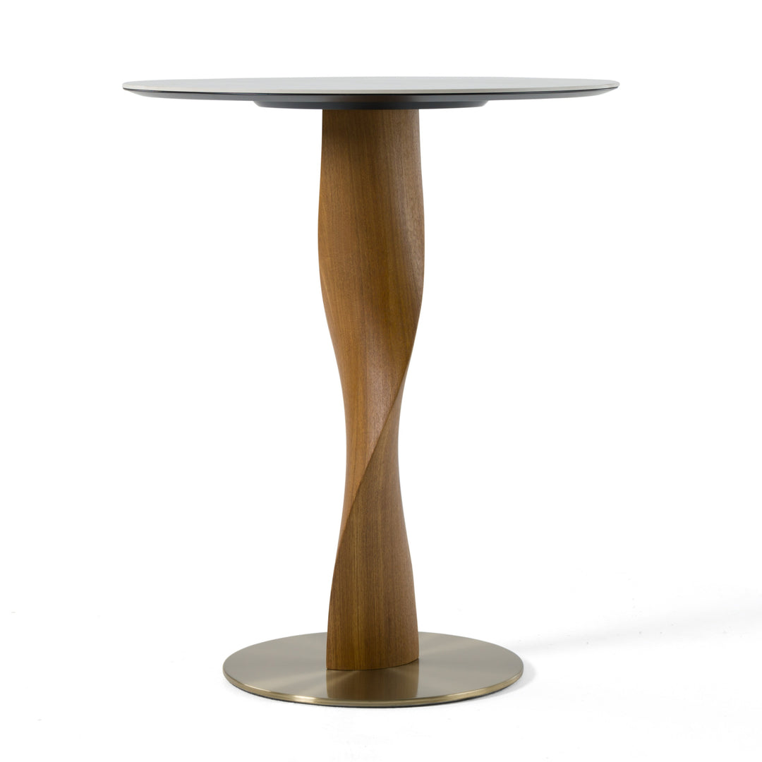 Calvary - Mid-Century Modern Ceramic + Walnut Bar Table