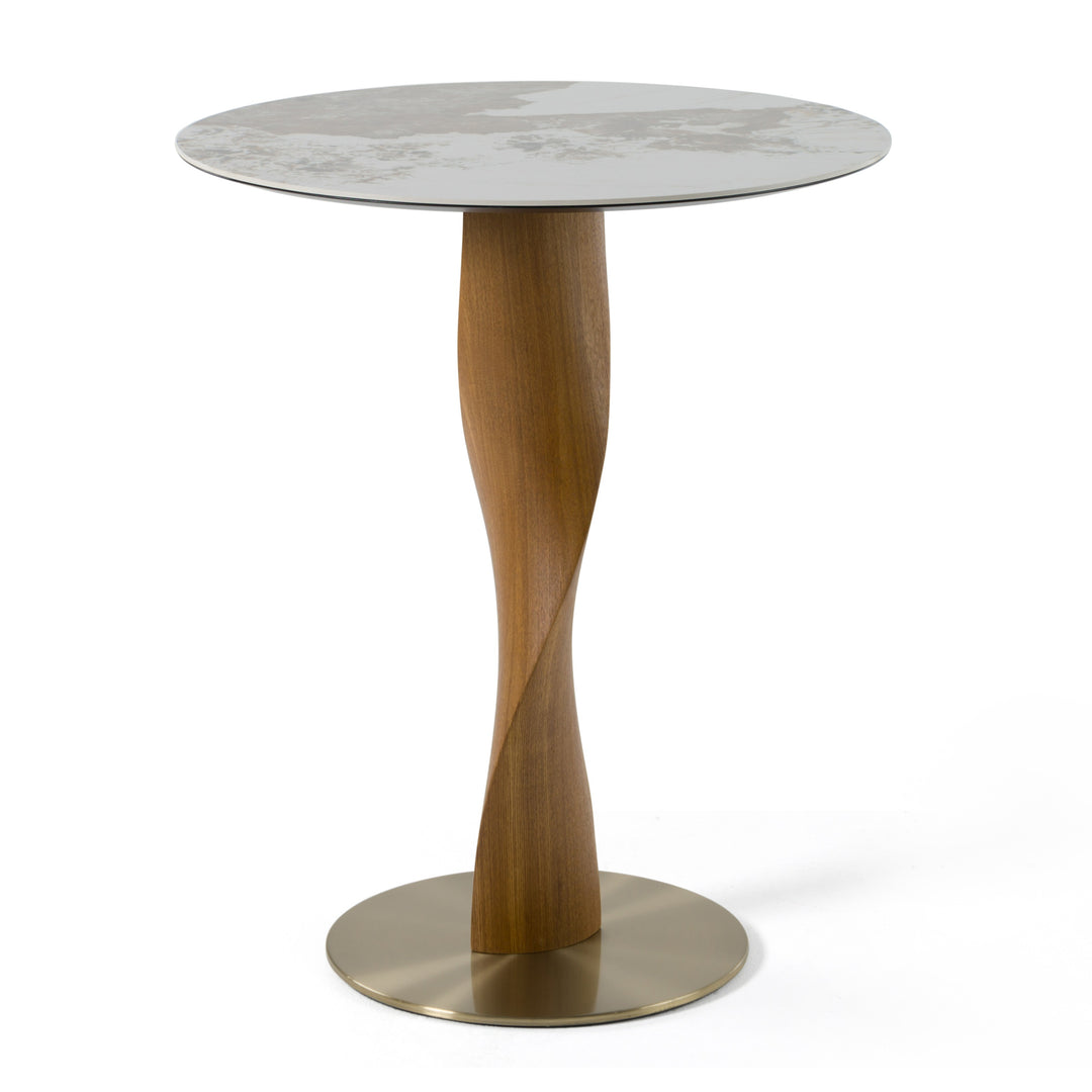 Calvary - Mid-Century Modern Ceramic + Walnut Bar Table
