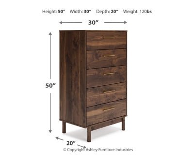 Calverson Chest of Drawers - Light Brown Accent Chest modern furniture Contempo Furniture