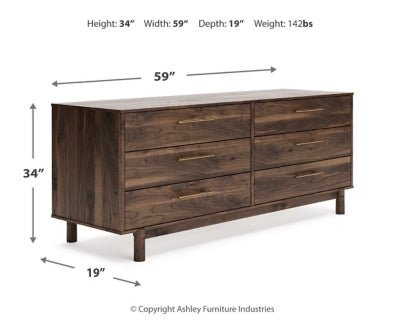 Calverson Dresser - Light Brown Accent Chest modern furniture Contempo Furniture