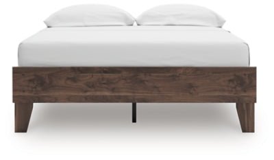 Calverson Full Platform Bed - Light Brown Platform Bed modern furniture Contempo Furniture