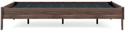 Calverson Queen Platform Bed - Light Brown Platform Bed modern furniture Contempo Furniture