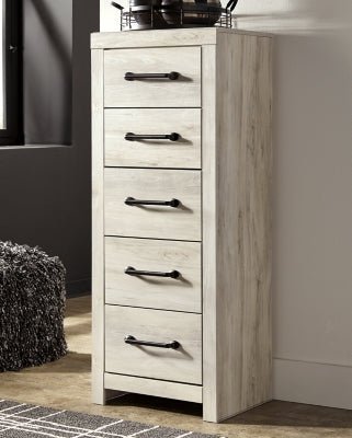 Cambeck Narrow Chest of Drawers - Beige Accent Chest modern furniture Contempo Furniture