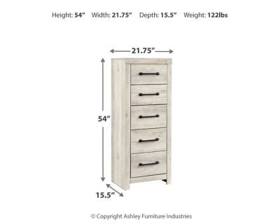 Cambeck Narrow Chest of Drawers - Beige Accent Chest modern furniture Contempo Furniture