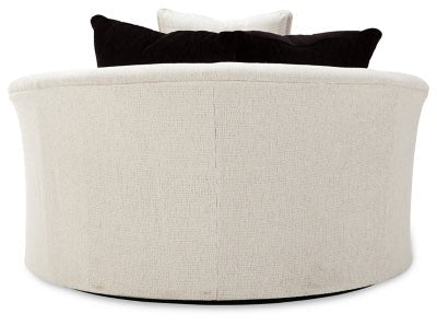Cambri Oversized Chair - Beige Swivel Chair modern furniture Contempo Furniture