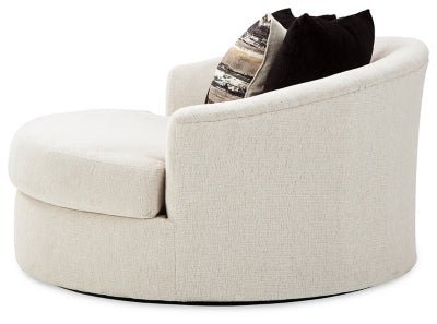 Cambri Oversized Chair - Beige Swivel Chair modern furniture Contempo Furniture