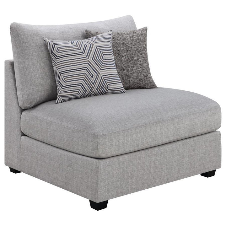 Cambria - 6 Piece Upholstered Modular Sectional Sofa - Gray 2 - Piece Living Room Set modern furniture Contempo Furniture
