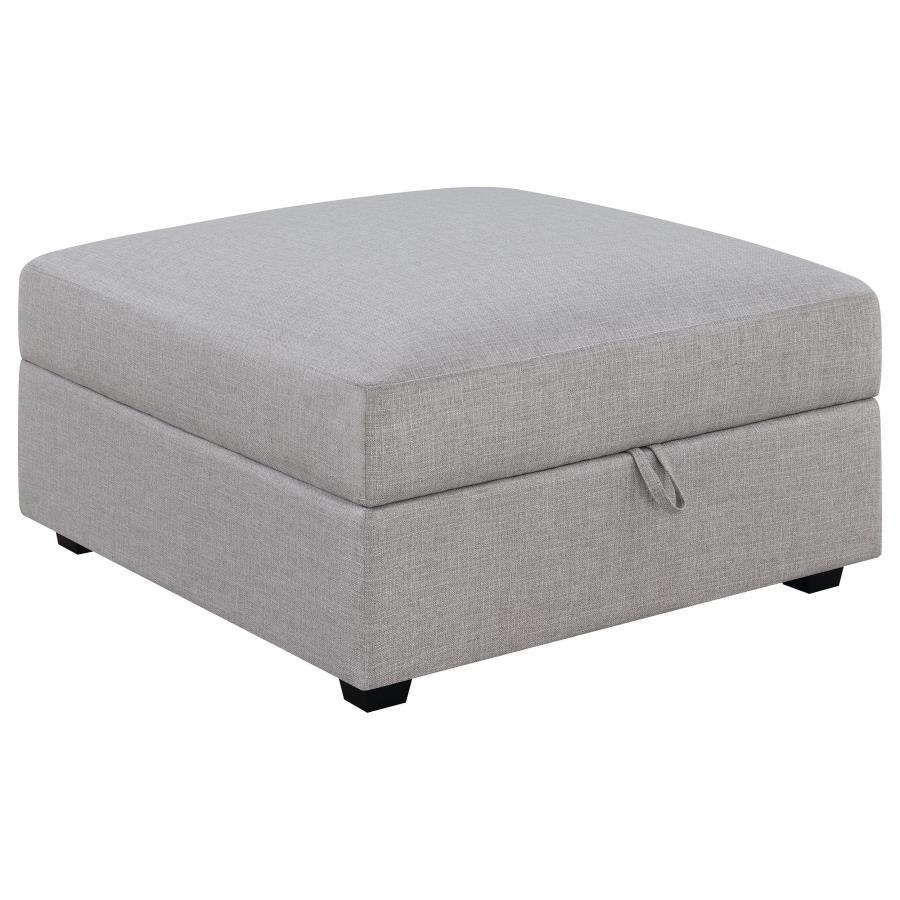 Cambria - Upholstered 4 Piece Modular Sectional Sofa - Gray Stationary Sectional modern furniture Contempo Furniture