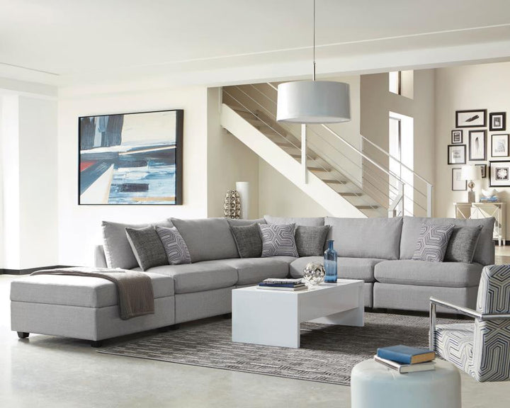 Cambria - Upholstered Corner - Gray Corners modern furniture Contempo Furniture