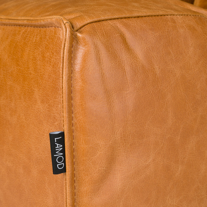 Cambria  Modern Cognac Leather Sofa