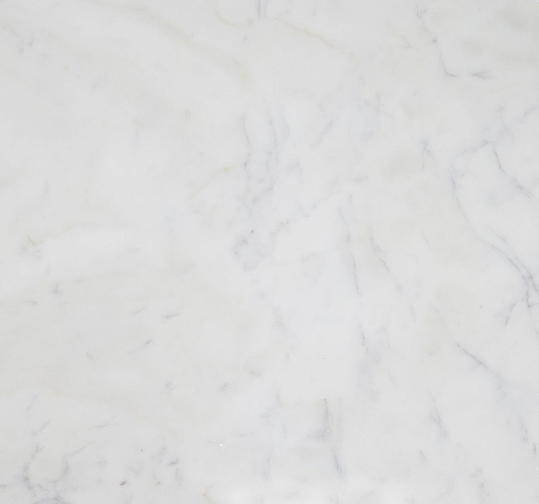 Cambridge White Marble & Mango Round End Table