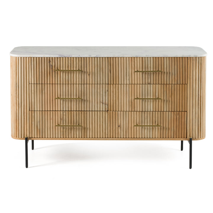Cambridge White Marble &amp; Mango Dresser