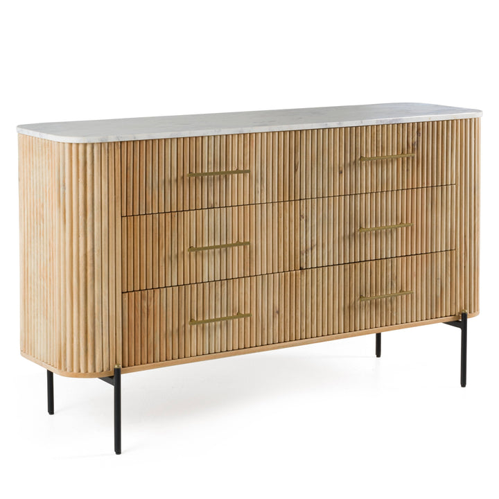 Cambridge White Marble &amp; Mango Dresser