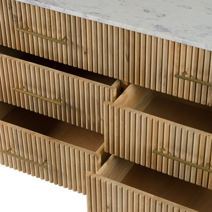 Cambridge White Marble &amp; Mango Dresser