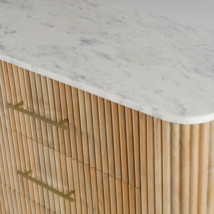 Cambridge White Marble &amp; Mango Dresser