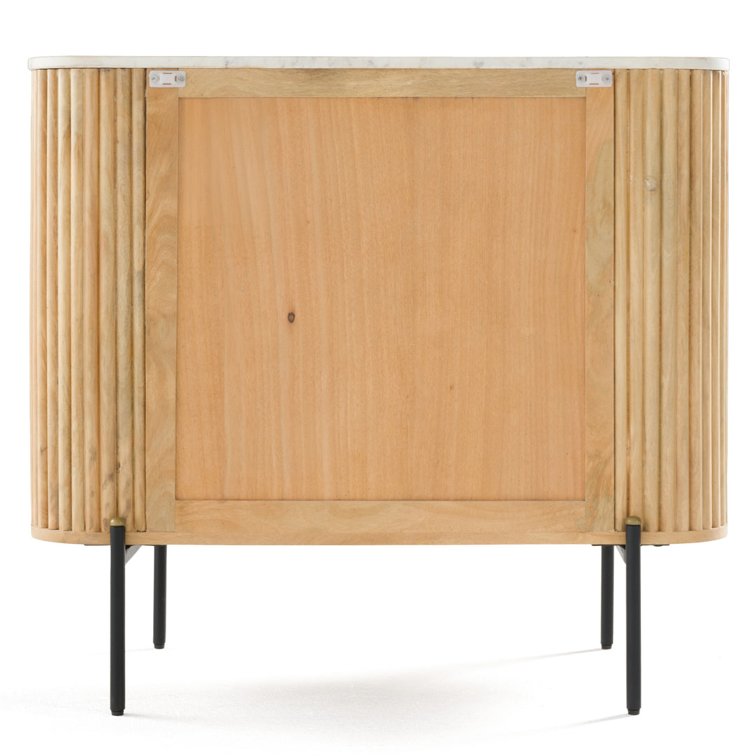 Cambridge White Marble & Mango 3 Drawer Dresser