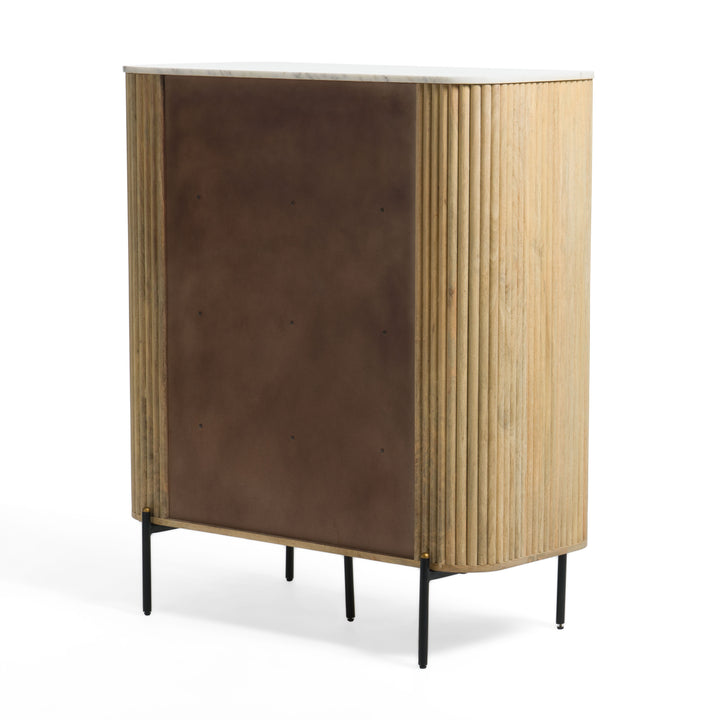 Cambridge White Marble &amp; Mango Tall Buffet