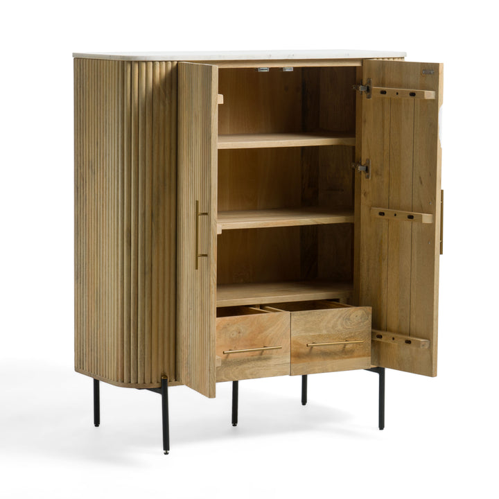 Cambridge White Marble &amp; Mango Tall Buffet