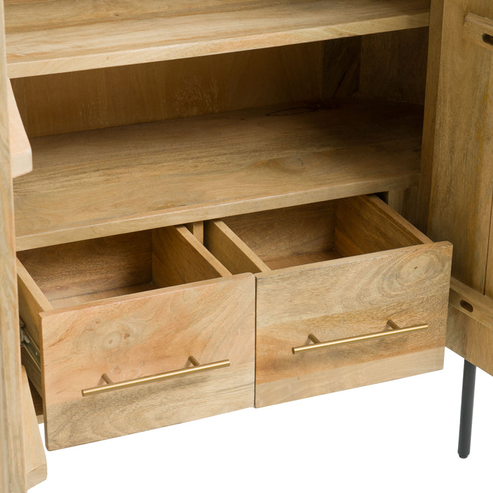 Cambridge White Marble &amp; Mango Tall Buffet