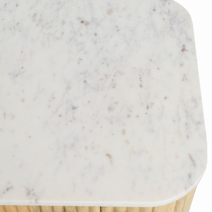 Cambridge White Marble &amp; Mango Tall Buffet