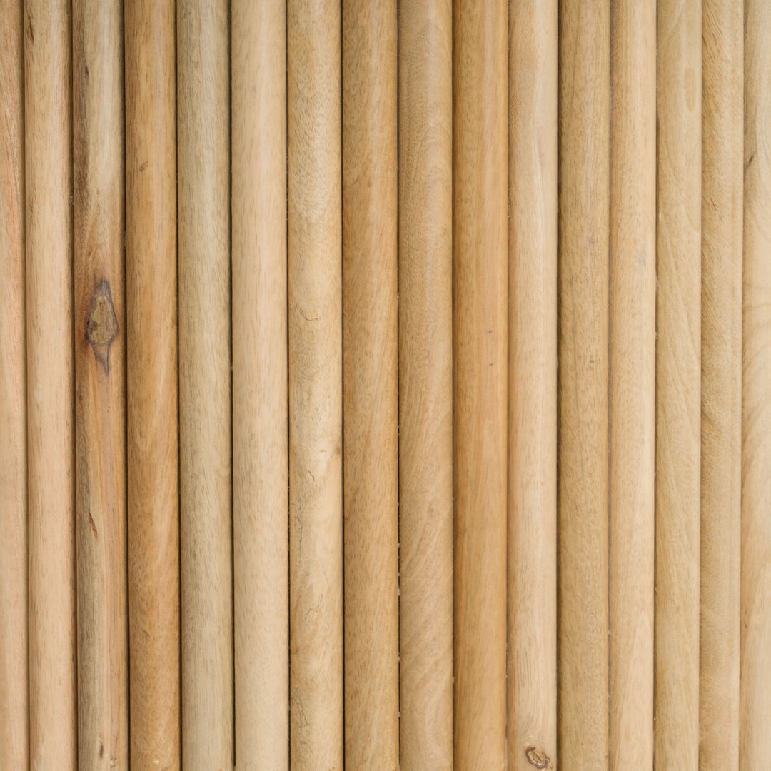 Cambridge White Marble & Mango Round Dining Table