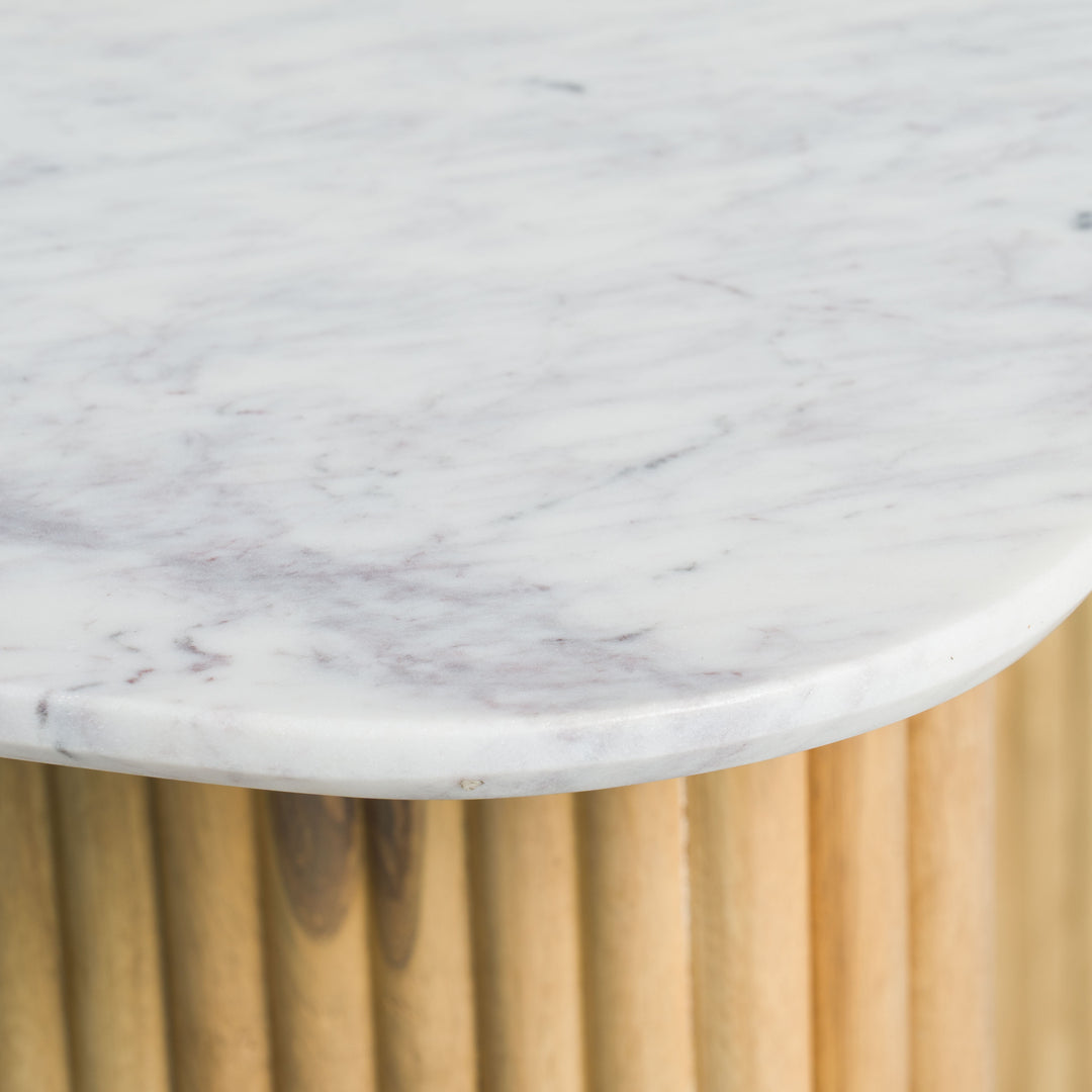 Cambridge White Marble & Mango Console Table