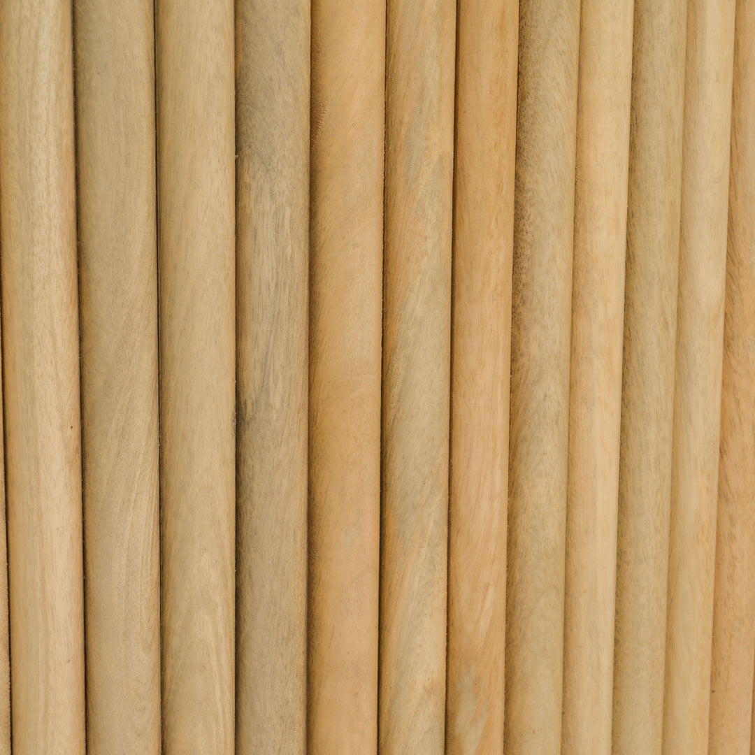 Cambridge White Marble & Mango Round Coffee Table