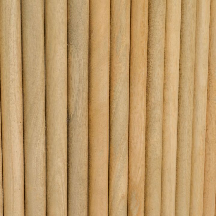 Cambridge White Marble & Mango Round Coffee Table