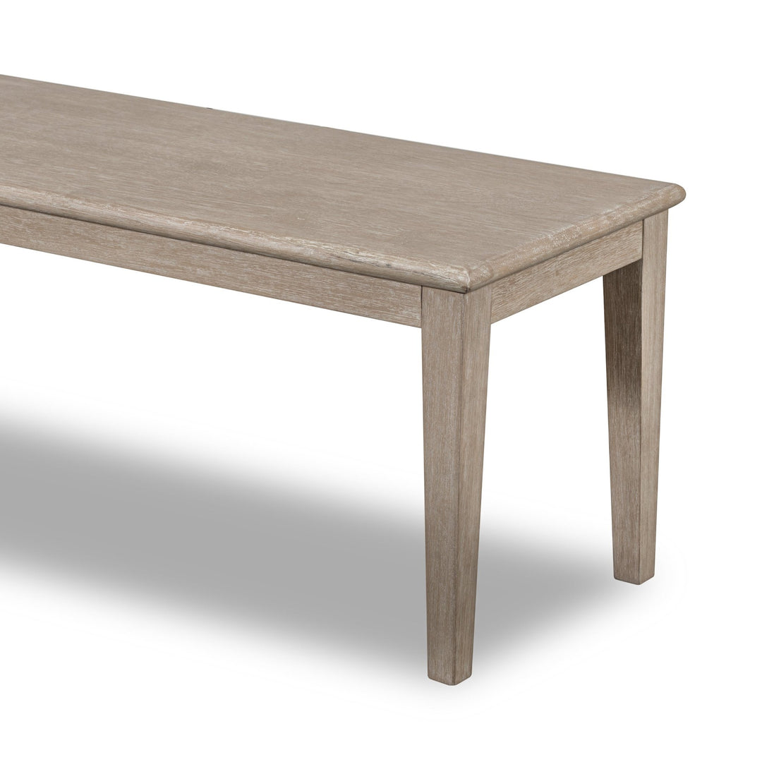 Camden Oak Wood Bench in Chai Benches modern furniture Contempo Furniture