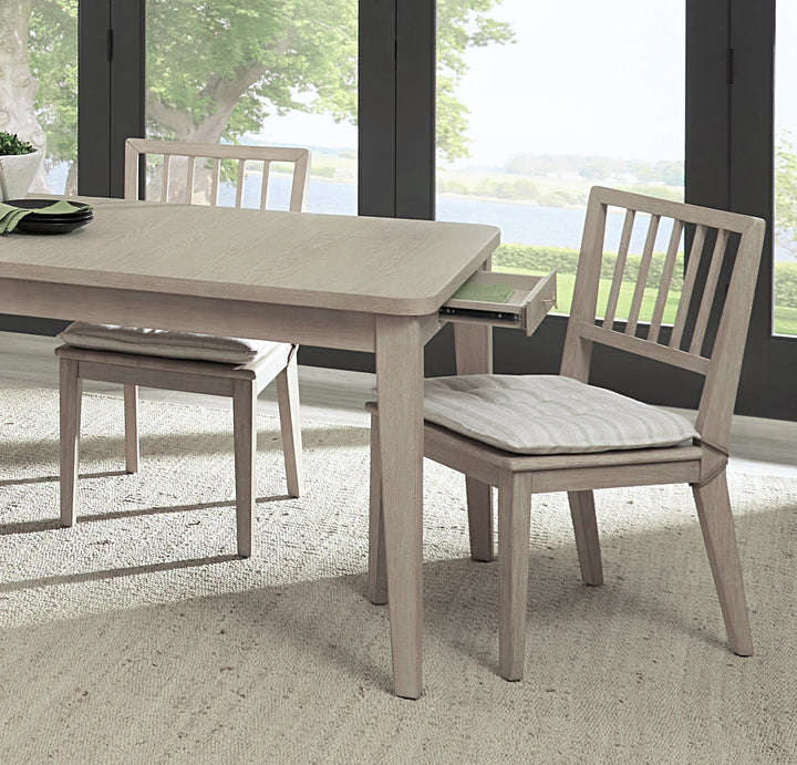 Camden Wood Dining Chair with Detachable Cushion in Chai and Oat