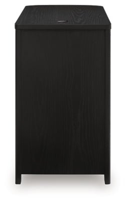 Camdill Chairside End Table - Black Chair Side Table modern furniture Contempo Furniture