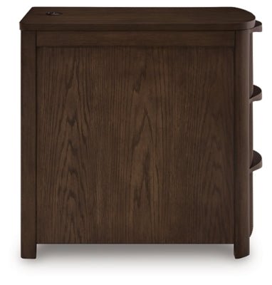 Camdill Chairside End Table - Dark Brown Chair Side Table modern furniture Contempo Furniture