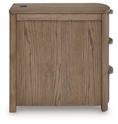 Camdill Chairside End Table - Light Brown Chair Side Table modern furniture Contempo Furniture