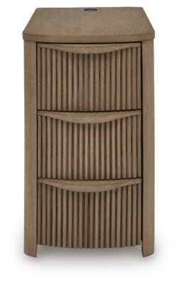 Camdill Chairside End Table - Light Brown Chair Side Table modern furniture Contempo Furniture