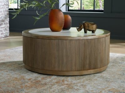 Camdill Coffee Table - Light Brown Coffee Table modern furniture Contempo Furniture