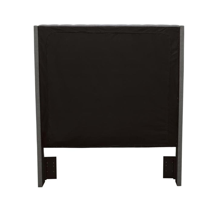 Camille - Upholstered Queen Panel Headboard - Gray Upholstered HeadBoard modern furniture Contempo Furniture