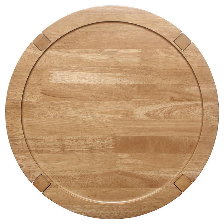 Camillo - 3 Piece Round Coffee And End Table Set - Maple Table Set modern furniture Contempo Furniture