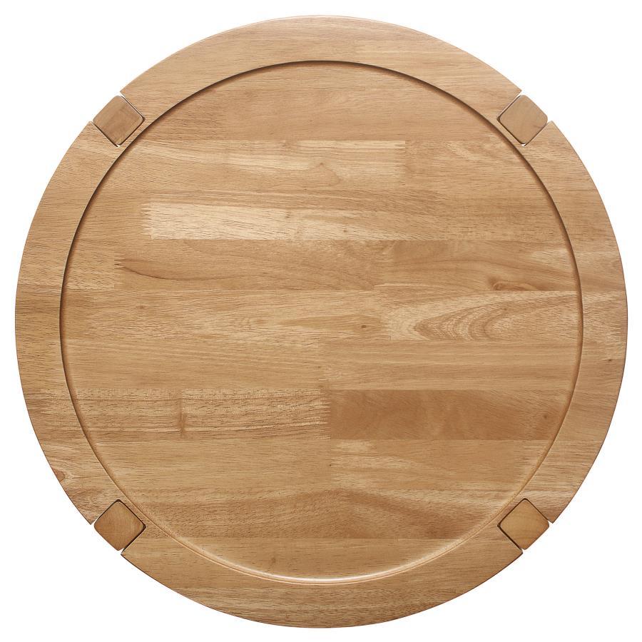 Camillo - 3 Piece Round Coffee And End Table Set - Maple Table Set modern furniture Contempo Furniture