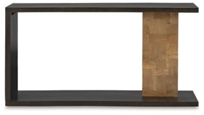 Camlett Console Sofa Table - Dark Brown Console Table modern furniture Contempo Furniture