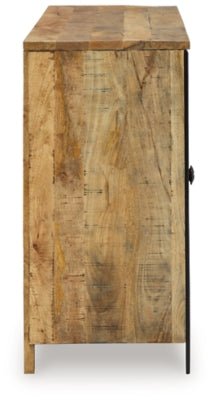 Camney Accent Cabinet - Light Brown Accent Cabinet modern furniture Contempo Furniture