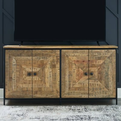 Camney Accent Cabinet - Light Brown Accent Cabinet modern furniture Contempo Furniture