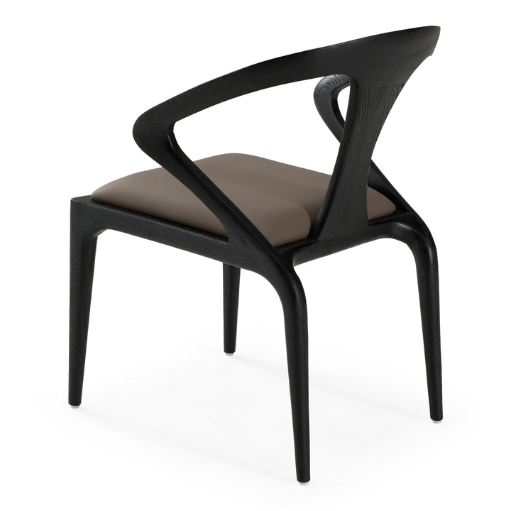 Campbell - Mid-Century Modern Grey &amp; Black Ash Dining Chair