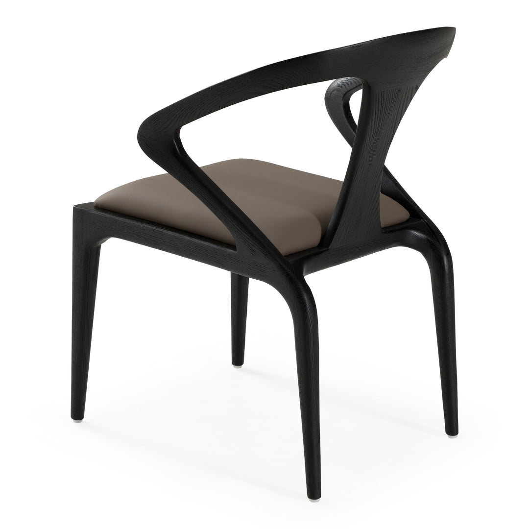 Campbell - Mid-Century Modern Grey & Black Ash Dining Chair