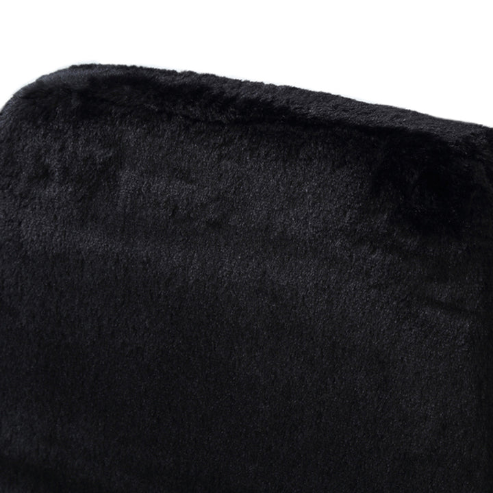 Candace - Modern Black Faux Fur Dining Chair (Set of 2)