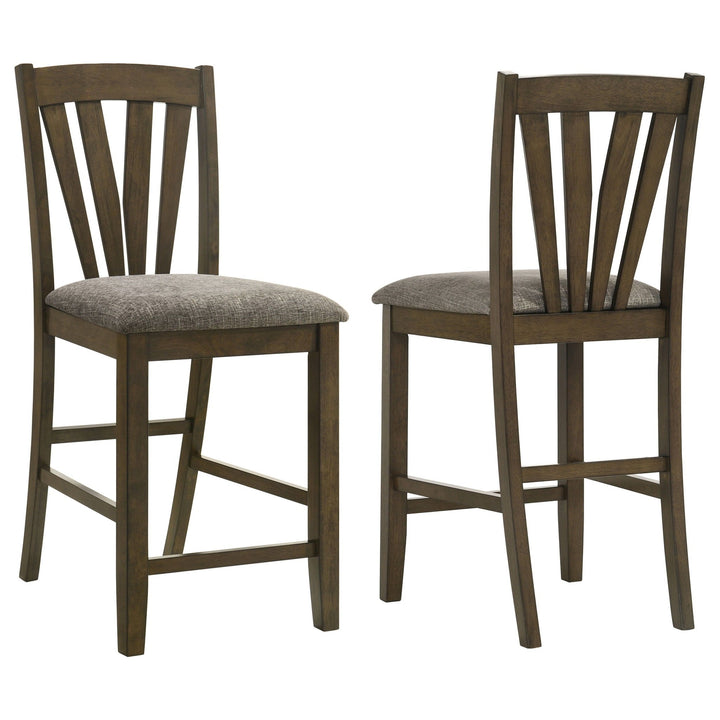 Canfield - Counter Height Dining Side Chair (Set of 2) - Brown Chair Set modern furniture Contempo Furniture