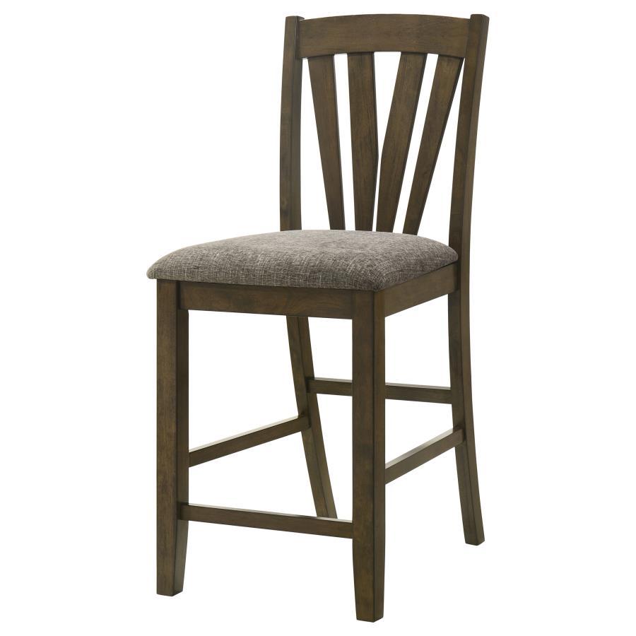 Canfield - Counter Height Dining Side Chair (Set of 2) - Brown Chair Set modern furniture Contempo Furniture