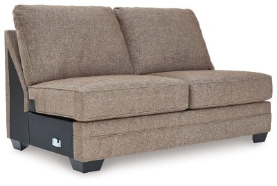 Cannonbrook Armless Loveseat - Light Brown Stationary Loveseat modern furniture Contempo Furniture