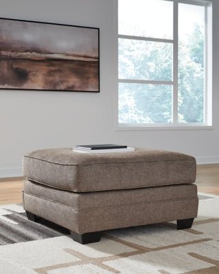 Cannonbrook Oversized Accent Ottoman - Light Brown Accent Ottoman modern furniture Contempo Furniture
